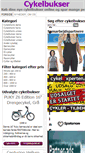 Mobile Screenshot of cykelbukser.dk